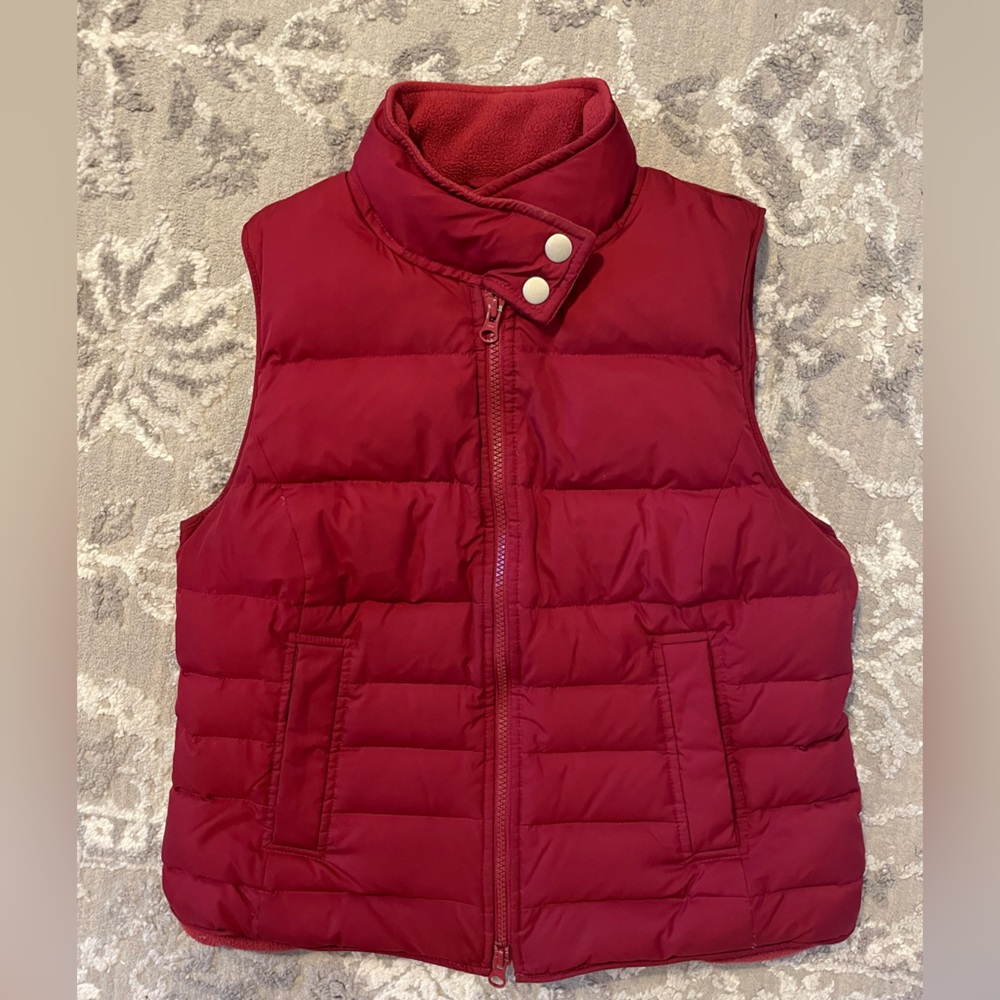 Red LOFT puffer vest size S